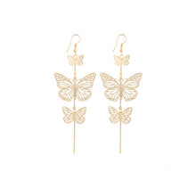 Lihat gambar sebagai galeri, Anting Kupu-kupu Gold &amp; Silver Women Earrings Butterfly
