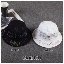 Lihat gambar sebagai galeri, Topi Bucket Motif Graffiti Japan Korea Style
