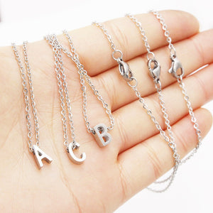 Kalung Huruf Alfabet Necklace Clavicle Chain Aksesoris Wanita
