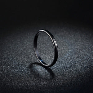 Cincin Couple Titanium Steel Rings Korean Style