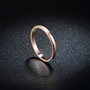 Cincin Couple Titanium Steel Rings Korean Style