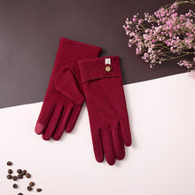 Lihat gambar sebagai galeri, Sarung Tangan Wanita Touchscreen Flower Winter Gloves

