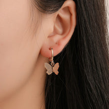 Lihat gambar sebagai galeri, Anting Kupu-kupu Gold &amp; Silver Korean Earrings
