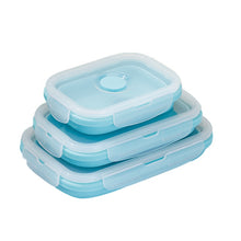 Lihat gambar sebagai galeri, Kotak Makan Lipat Satuan Expandable Bahan Silicone Lunch Box
