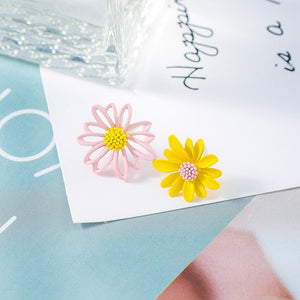 Anting Daisy Flower Warna-Warni Korean Earrings