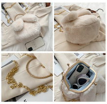 Lihat gambar sebagai galeri, Tas Wanita Handbag Plush Rabbit Lucu Import
