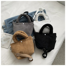 Lihat gambar sebagai galeri, Tas Wanita Corduroy Sling Bag Korean Style Import
