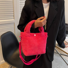 Lihat gambar sebagai galeri, Tas Wanita Corduroy Sling Bag Korean Style Import
