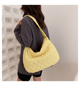 Tas Selempang Wanita Texture Minimalist Shoulder Bag Emboss Import