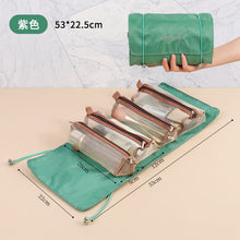 Lihat gambar sebagai galeri, Pouch Kosmetik 4IN1 Detachable Travel Bag Organizer Multifunction Import

