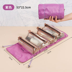 Pouch Kosmetik 4IN1 Detachable Travel Bag Organizer Multifunction Import