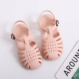Sandal Jelly Anak Ukuran 29-35 Warna Matte Hollow Shoes Import