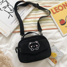 Lihat gambar sebagai galeri, Tas Selempang Wanita Cute Corduroy Sling Bag Korean Style Import
