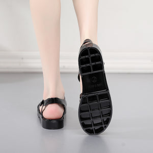 Sandal Jelly Glitter New Hollow Shoes Ukuran Dewasa Import