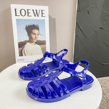 Lihat gambar sebagai galeri, Sandal Jelly Glitter New Hollow Shoes Ukuran Dewasa Import
