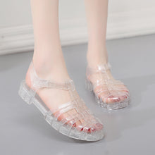 Lihat gambar sebagai galeri, Sandal Jelly Glitter New Hollow Shoes Ukuran Dewasa Import
